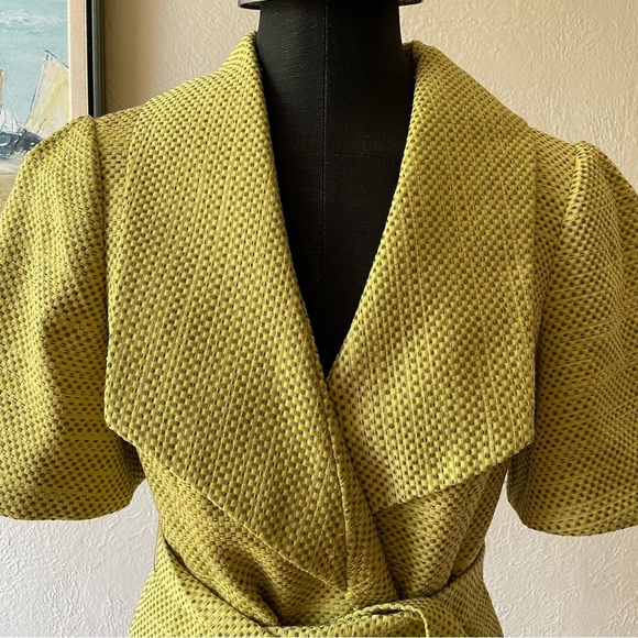 The Limited yellow short sleeve jacket size small - Picture 10 of 14